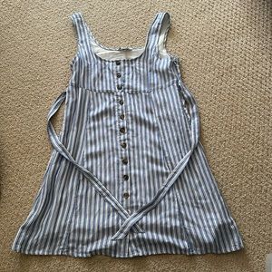 American Eagle Blue and white striped mini dress